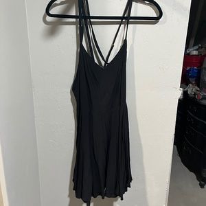 Kimchi Blue Black Strappy Dress With Gold details Size 6